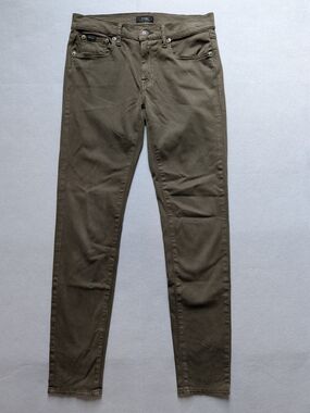 Polo Ralph Lauren Women Tompkins Skinny Jeans Pants 27 4 Olive Green Stretch